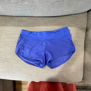 Lululemon speed up short. 2.5 in size 4